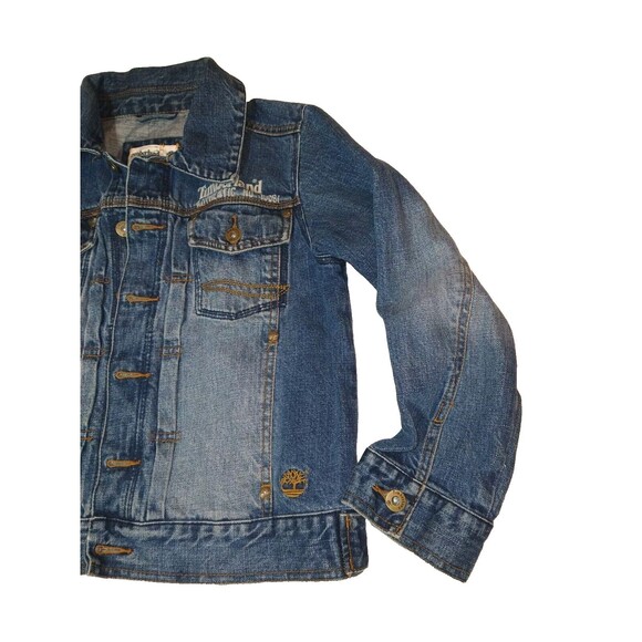 Timberland Kids Denim Jean Jackets Size Small (8-10) - Picture 2 of 9